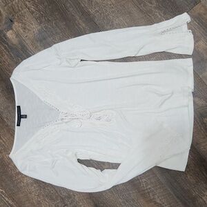 White House Black Market Lace Front Top